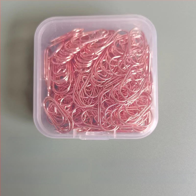 Mini szív alakú, fém papírklipsz, dobozos csomagolás, modell Mini Love Paper Clip
