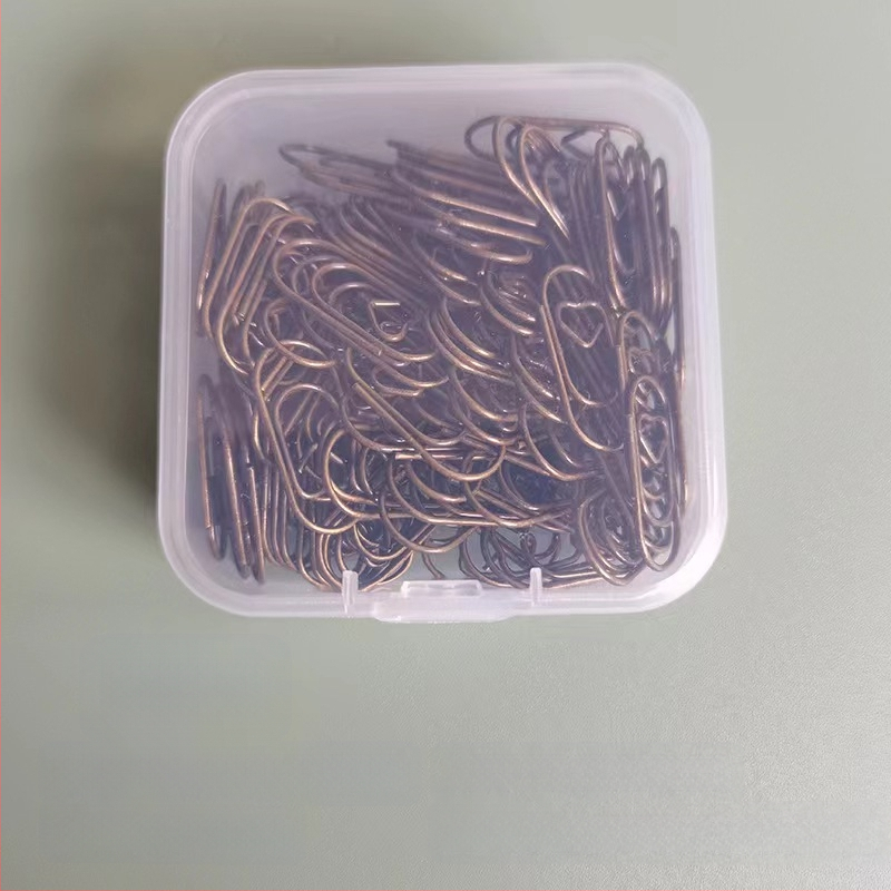 Mini szív alakú, fém papírklipsz, dobozos csomagolás, modell Mini Love Paper Clip