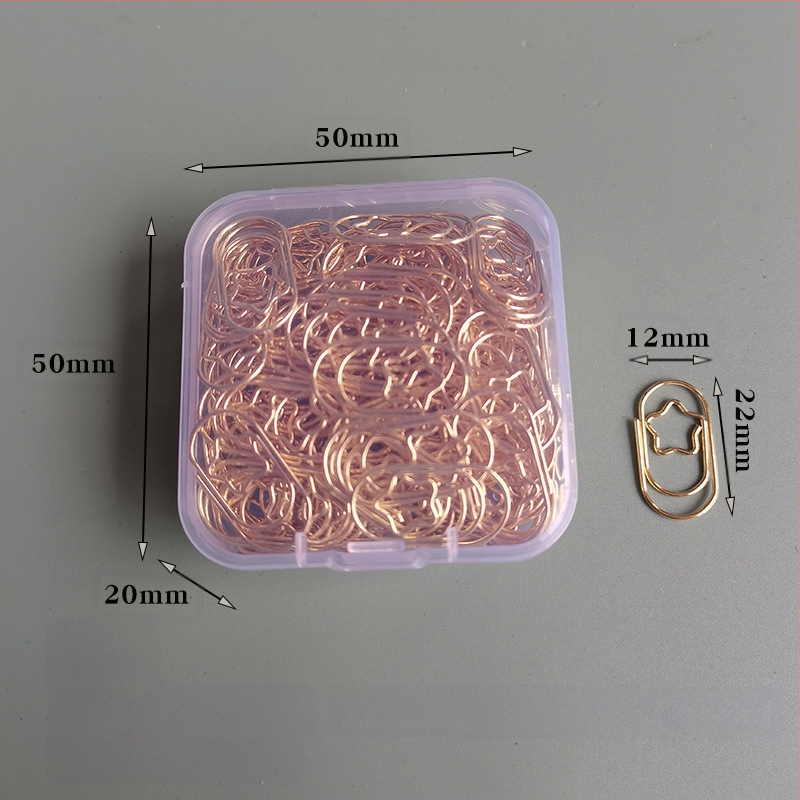 Mini szív alakú, fém papírklipsz, dobozos csomagolás, modell Mini Love Paper Clip