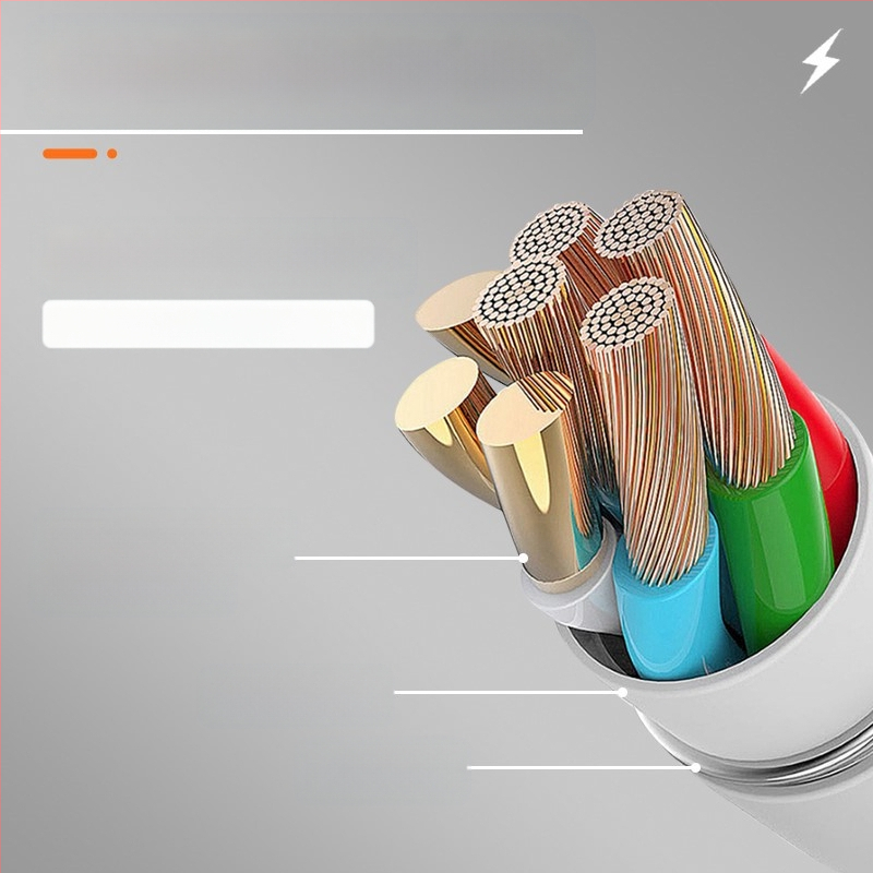 Type-C įkrovimo kabelis, Greita įkrova, 5A, TPE