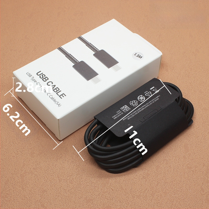 Type-C įkrovimo kabelis, Greita įkrova, 5A, TPE