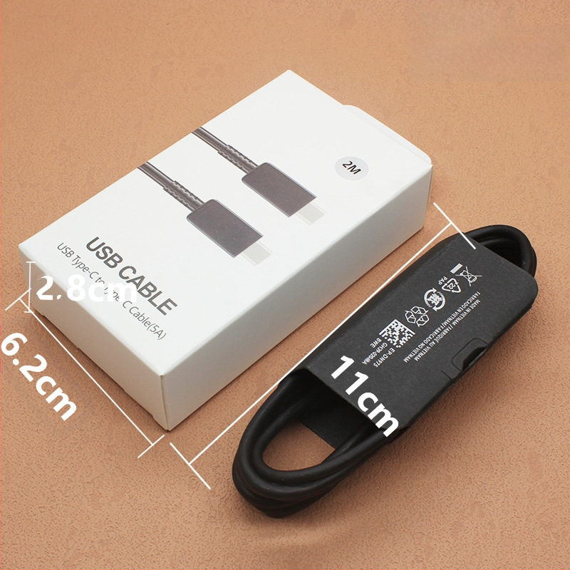 Type-C įkrovimo kabelis, Greita įkrova, 5A, TPE