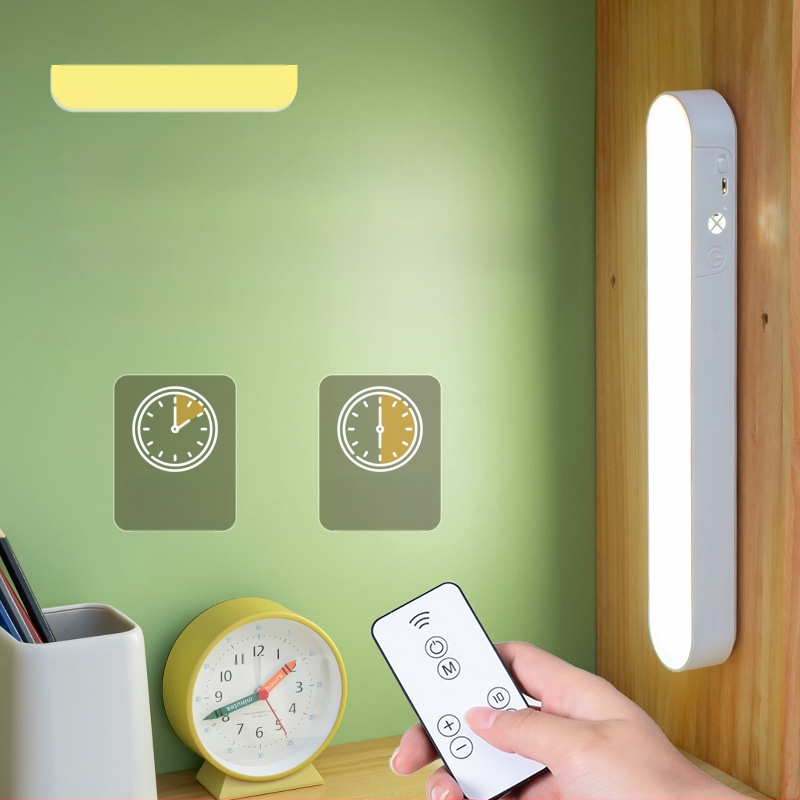 Учебна настолна лампа с защита на очите, дистанционно управление, три температури на светлината, вградена батерия, лампа за учене