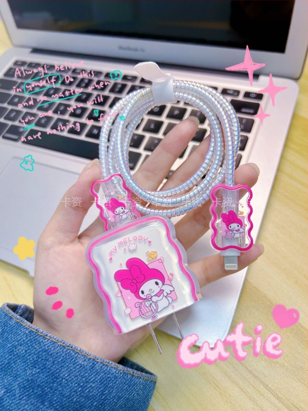 Apple 20W įkroviklio apsauginė dėžutė su kabelio apsaugos virvele iPhone 15