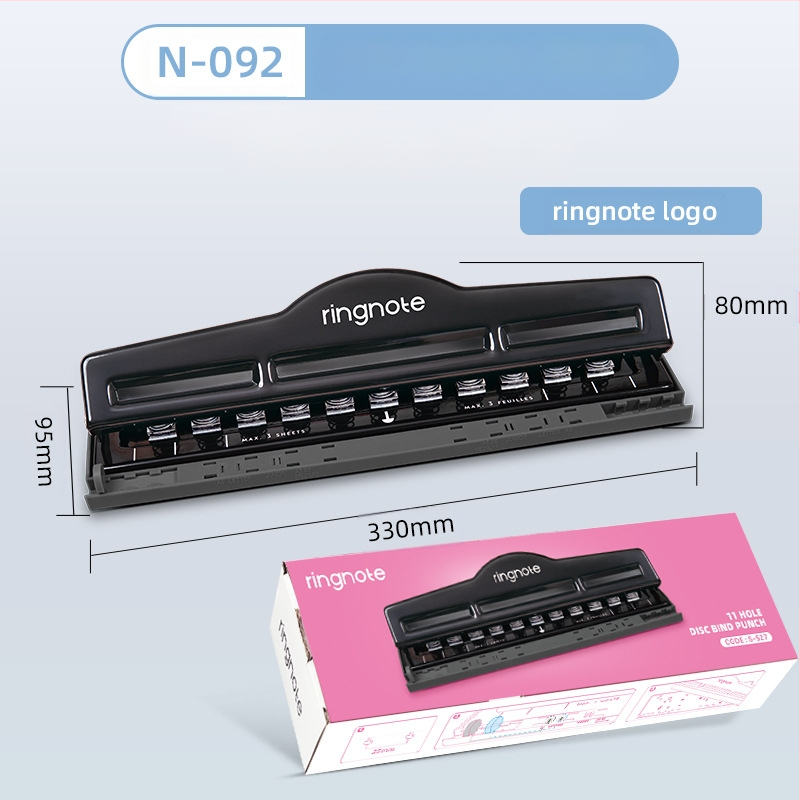 Négylyukas lyukasztó — kézi működtetés, 1–5 lapig, tömege 0,45 kg