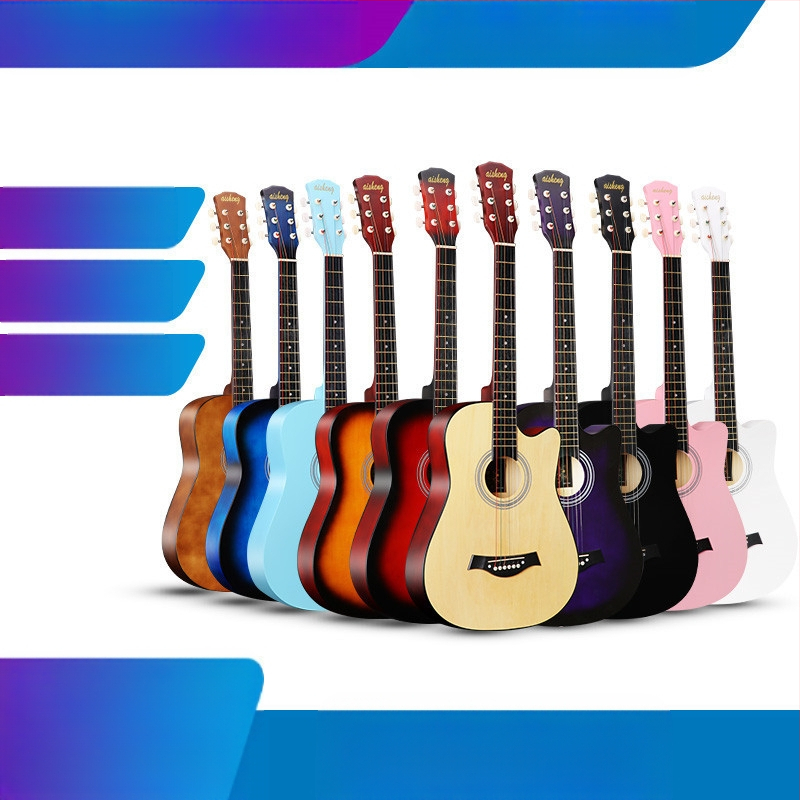 Ai Sheng φολκ κιθάρα, σώμα από basswood, ταστιέρα ABS, μοντέλο 38-41