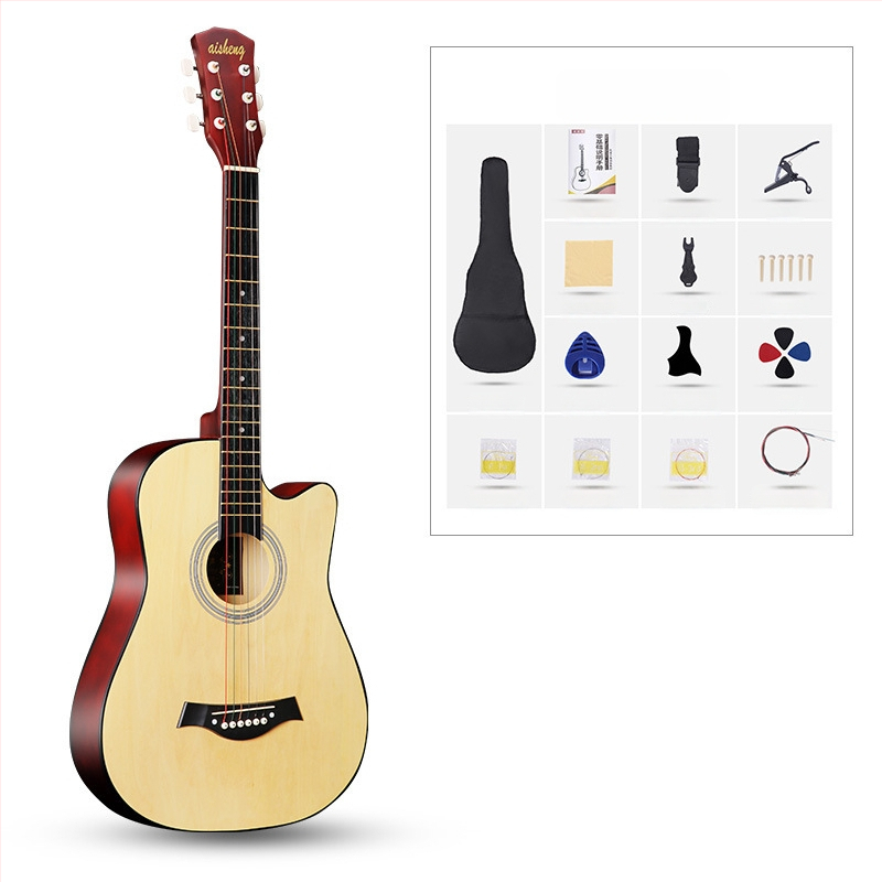 Ai Sheng φολκ κιθάρα, σώμα από basswood, ταστιέρα ABS, μοντέλο 38-41