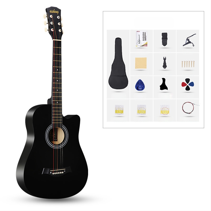 Ai Sheng φολκ κιθάρα, σώμα από basswood, ταστιέρα ABS, μοντέλο 38-41
