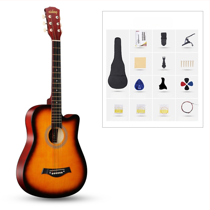 Ai Sheng φολκ κιθάρα, σώμα από basswood, ταστιέρα ABS, μοντέλο 38-41