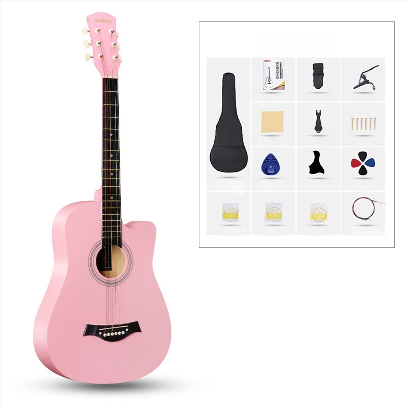 Ai Sheng φολκ κιθάρα, σώμα από basswood, ταστιέρα ABS, μοντέλο 38-41
