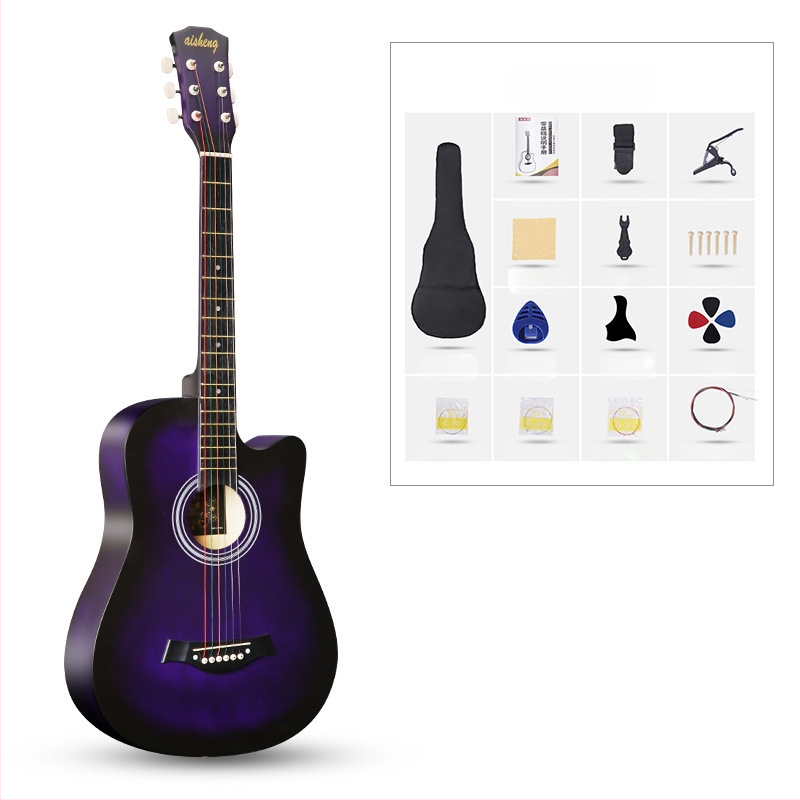 Ai Sheng φολκ κιθάρα, σώμα από basswood, ταστιέρα ABS, μοντέλο 38-41