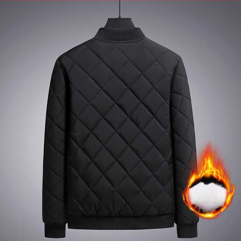 Vyrinė striukė su stovimu apykakle, siauras kirpimas, fleece pamušalas, žiemai, vieno mygtuko užsegimas