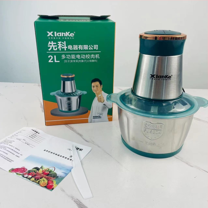 Οικιακή μηχανή κιμά και ανάμειξης | χωρητικότητα 1–3 L; σώμα από ανοξείδωτο ατσάλι; 4 λεπίδες; μέγ. ταχύτητα 10 000 rpm; θόρυβος < 36 dB