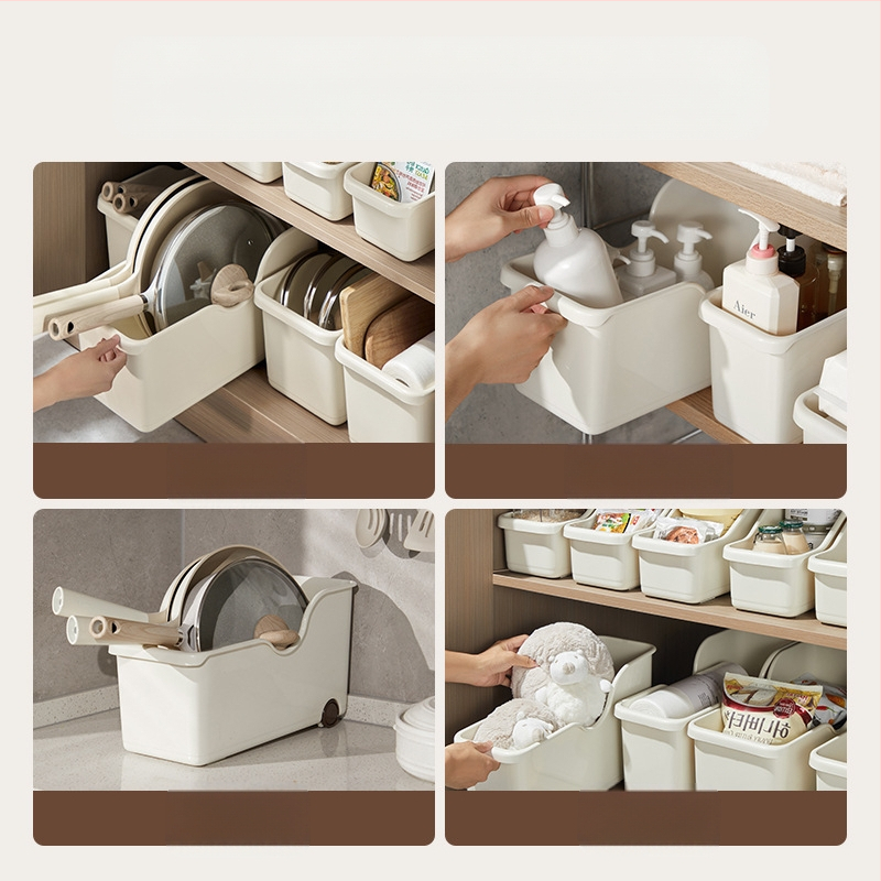 Trauku uzglabāšanas kaste - plastmasa, daudzfunkcionāla virtuves organizators, Starry Sky zīmols, moderns minimālisma stils