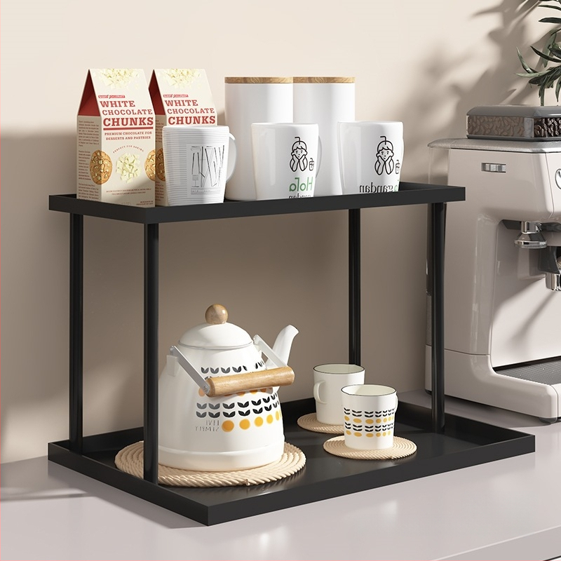 Διπλό ράφι αποθήκευσης φλυτζανιών για γραφείο και επιφάνειες, για τσάι και καφέ φλυτζάνια, μοντέλο 985, υλικό: μεταξωτό λουλούδι, στυλ: γενικής χρήσης