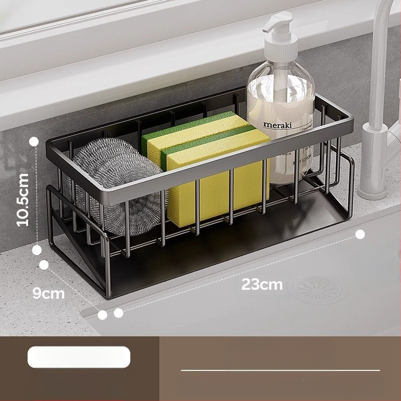 Virtuves sūkļu un lupatu plaukts, pārnēsājams, no oglekļa tērauda, modelis L13-, grīdas statīvs.