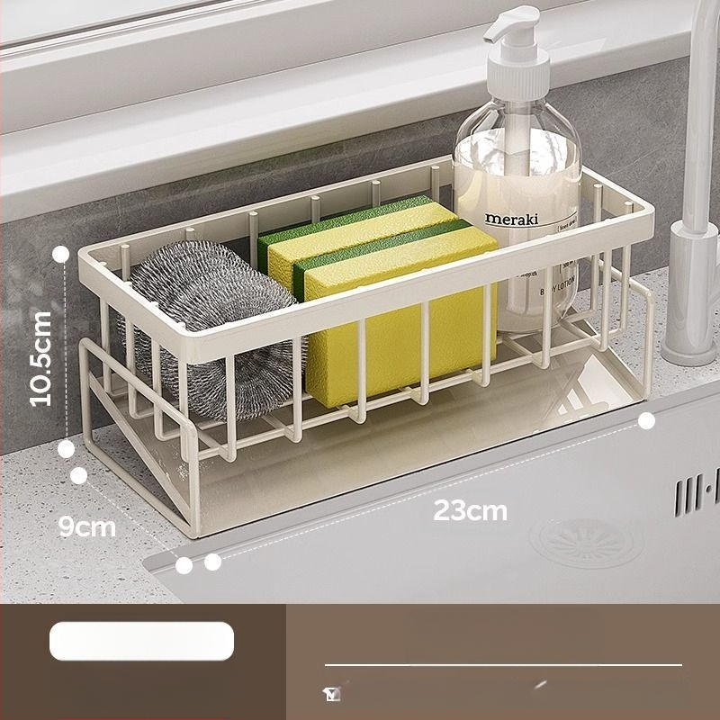 Virtuves sūkļu un lupatu plaukts, pārnēsājams, no oglekļa tērauda, modelis L13-, grīdas statīvs.