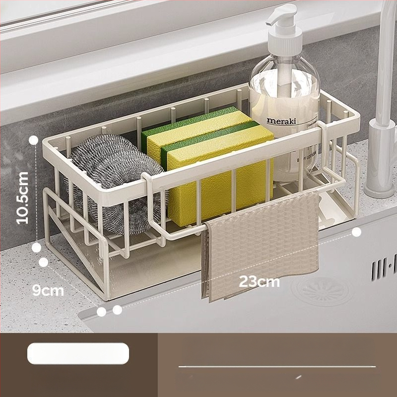 Virtuves sūkļu un lupatu plaukts, pārnēsājams, no oglekļa tērauda, modelis L13-, grīdas statīvs.