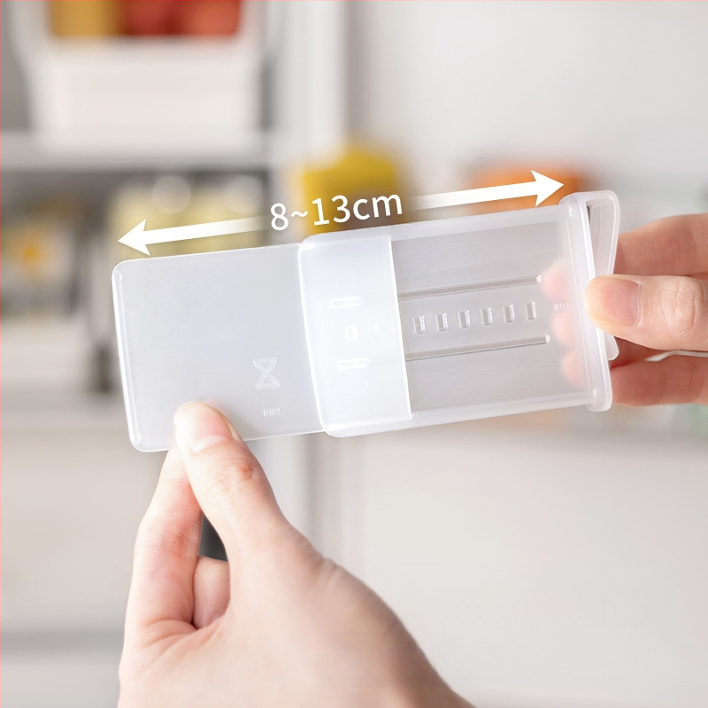 Αποθηκευτικός χώρος στην πλευρική πόρτα του ψυγείου, απλός και μοντέρνος σχεδιασμός, κατασκευή από πλαστικό, μάρκα Lazy Corner, αποθήκευση.