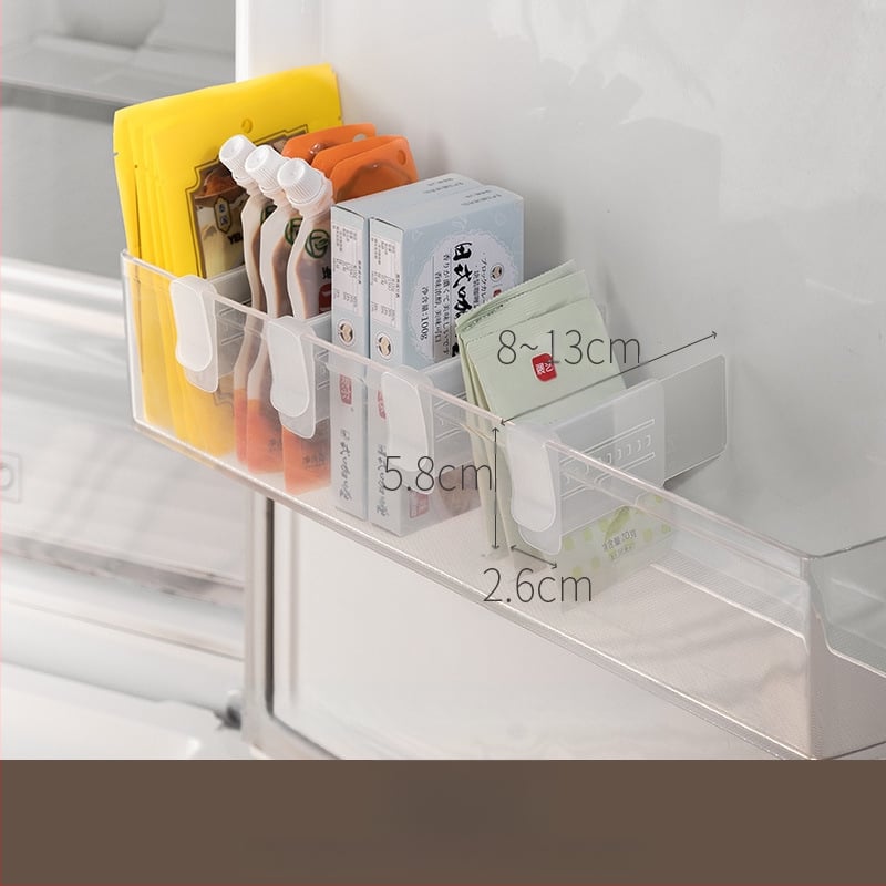 Αποθηκευτικός χώρος στην πλευρική πόρτα του ψυγείου, απλός και μοντέρνος σχεδιασμός, κατασκευή από πλαστικό, μάρκα Lazy Corner, αποθήκευση.