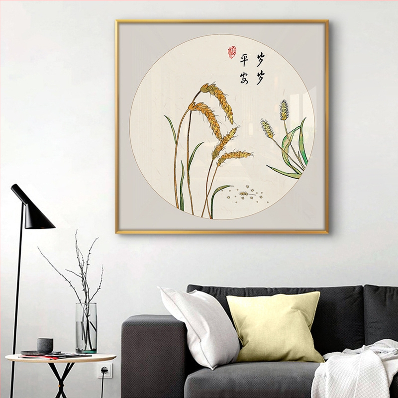 Διάκοσμητικός πίνακας τοίχου σε νεοκινεζικό στυλ, αλουμινένιος κάδρο, εκτύπωση καμβά, σετ δύο τεμαχίων, δυνατότητα εξατομίκευσης