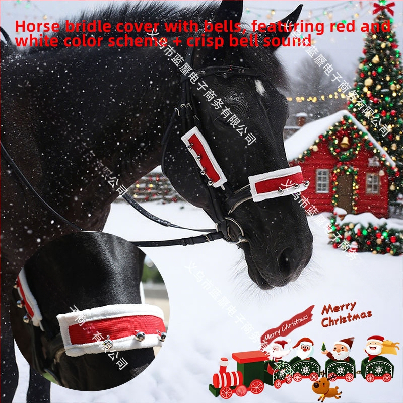 Κάλυμμα κεφαλής αλόγου με γούνα για τα Χριστούγεννα, Κωδικός: MLT, Περιοχές διάθεσης: Ευρώπη, Βόρεια Αμερική, Νότια Αμερική, Νοτιοανατολική Ασία, Βορειοανατολική Ασία, Μέση Ανατολή