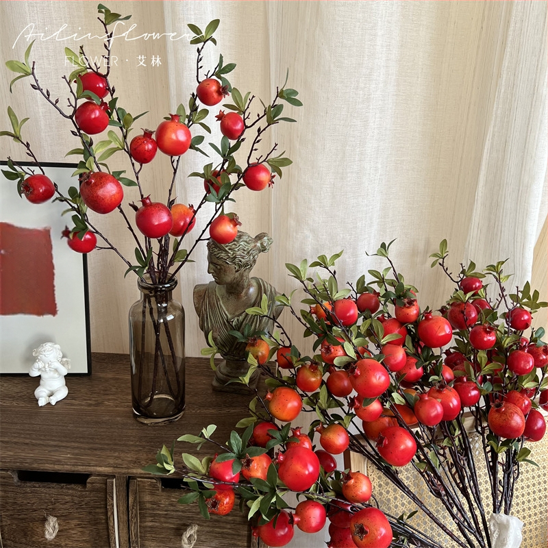 Изкуствена клонка с нар, 7 глави, пластмасова; марка Iulin; за фотографски реквизит и домашна декорация