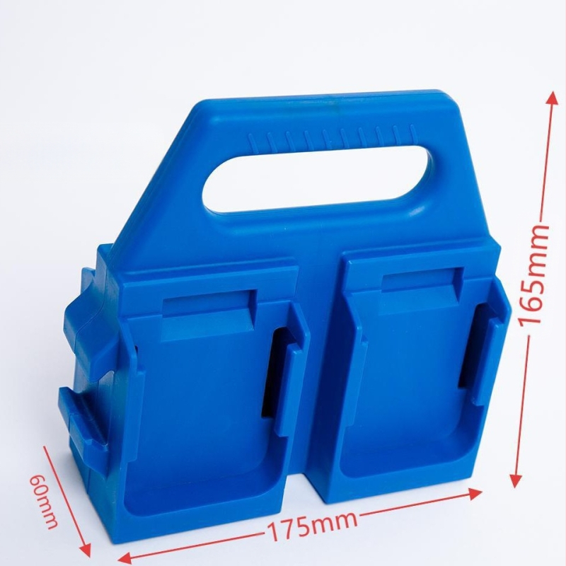 Αποθηκευτικό ράφι μπαταριών Makita 14/18V Li-ion, φορητό, δύο επιπέδων επιτραπέζιος οργανωτής, PP υλικό, για ταξίδια και υπαίθριο κάμπινγκ