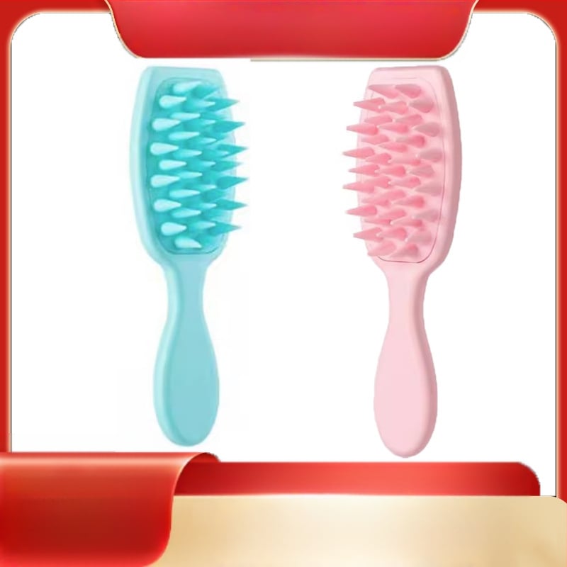 Šampon četka s dugim držalom – plastična masažna četka za vlasište, završna obrada Seiko, korejski stil