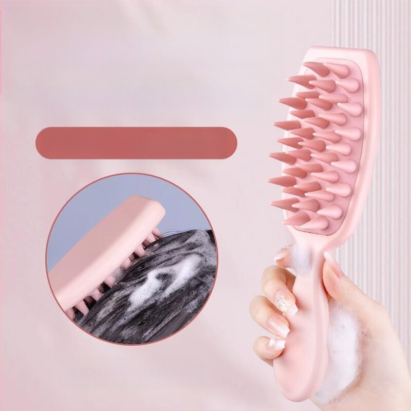 Šampon četka s dugim držalom – plastična masažna četka za vlasište, završna obrada Seiko, korejski stil
