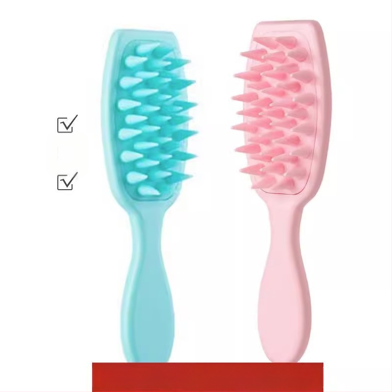 Šampon četka s dugim držalom – plastična masažna četka za vlasište, završna obrada Seiko, korejski stil