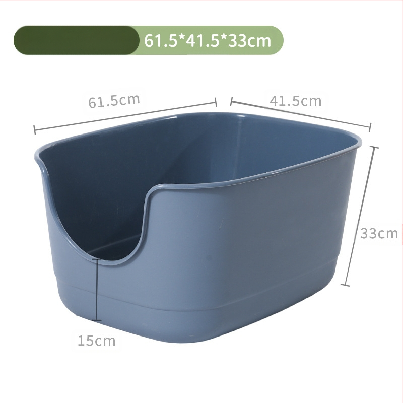 Kačių kraiko indas, pusiau uždaras/atviras dizainas, anti išsiliejimui, PP medžiaga