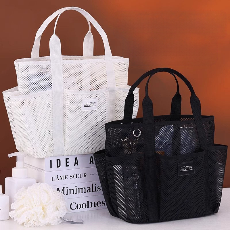 Rh2508 Daugiafunkcinė kelioninė plaukimo rankinė, Havajų tote tipo paplūdimio rankinė, poliesterio tinklelio medžiaga