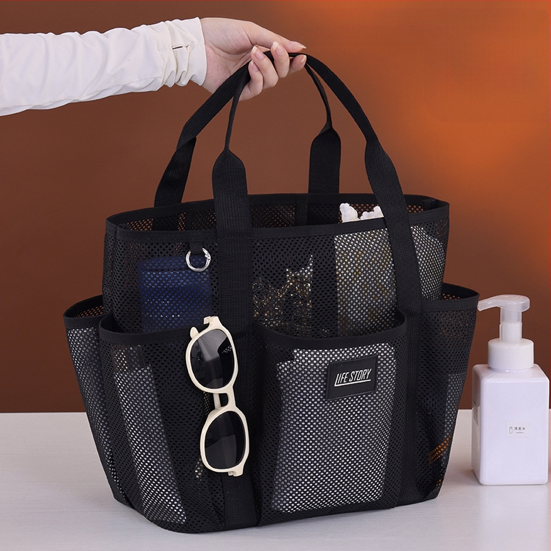 Rh2508 Daugiafunkcinė kelioninė plaukimo rankinė, Havajų tote tipo paplūdimio rankinė, poliesterio tinklelio medžiaga