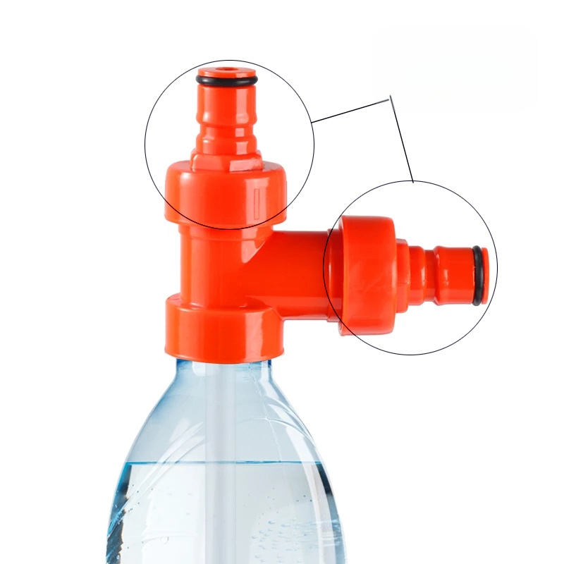 Trīsvirzienu vītņots vāciņš karbonizācijas adapteris Cola pudelēm