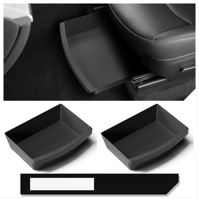 Zem sēdvieta uzglabāšanas kārba Tesla Model Y – ABS, ūdensnecaurlaidīga, izturīga pret spriegumu