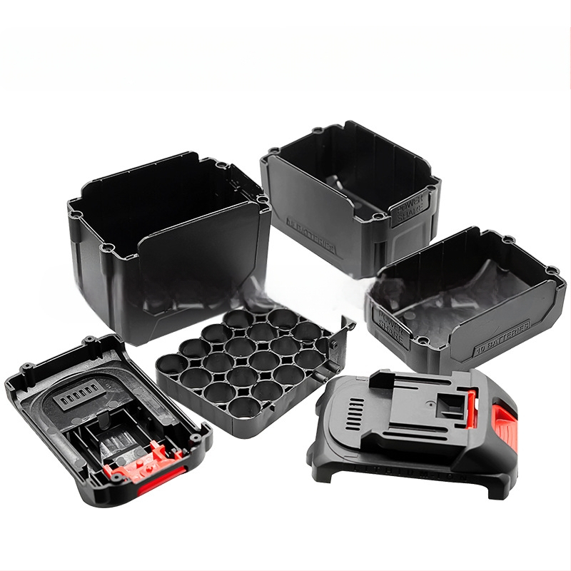 Didrill Σετ περιβλήματος μπαταρίας 18650 λιθίου για κυψέλες 10-15-20, με στήριγμα, κουμπί και ελατήριο