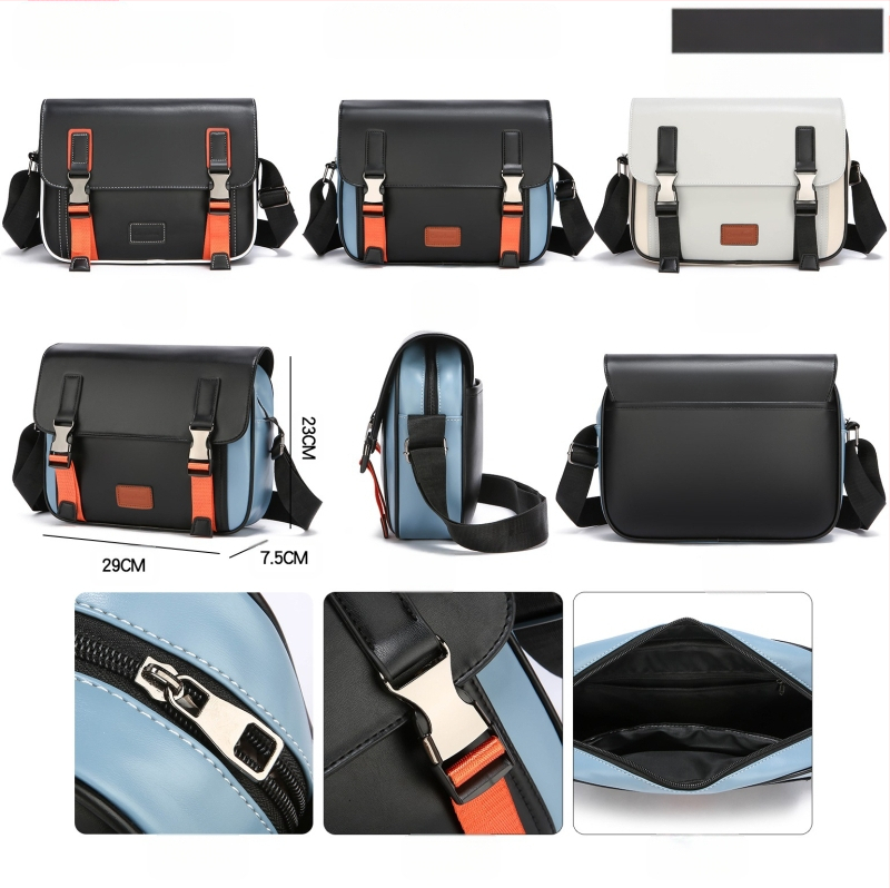 Férfiaknak szóló Business Elite keresztpántos táska – PU külső, poliészter bélés, vízálló, ultra könnyű, tehercsökkentő kialakítás