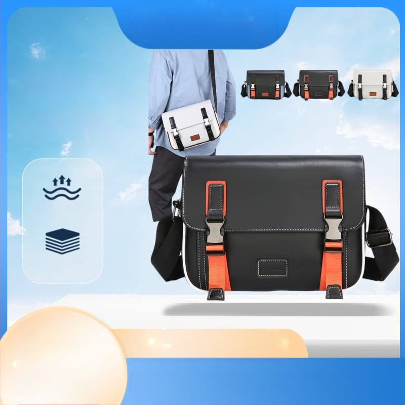 Férfiaknak szóló Business Elite keresztpántos táska – PU külső, poliészter bélés, vízálló, ultra könnyű, tehercsökkentő kialakítás