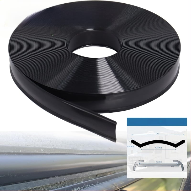 RV ъглов кант за каравана с PVC уплътнителна лента и алуминиев профил за преход – звукоизолация, 10-0116