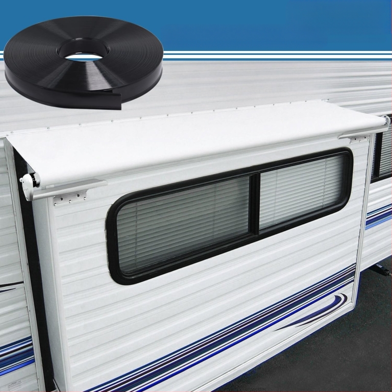 RV ъглов кант за каравана с PVC уплътнителна лента и алуминиев профил за преход – звукоизолация, 10-0116