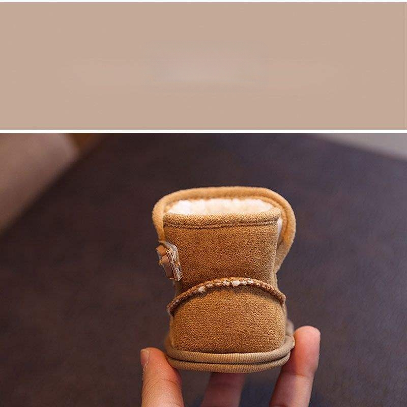 Cipele za bebu za prvi korak – gornji dio od pamuka, potplat od pamuka, zima, 6–12 mjeseci, minimalistički stil