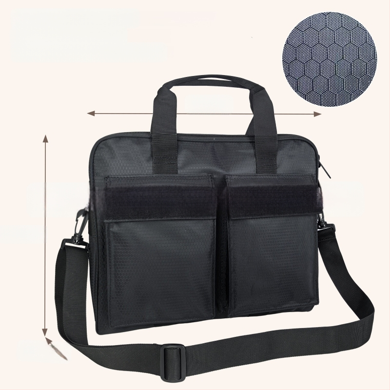 Férfiaknak szóló üzleti dokumentumtáska - poliészter, nagy kapacitás, laptoptáska, mindennapi használatra