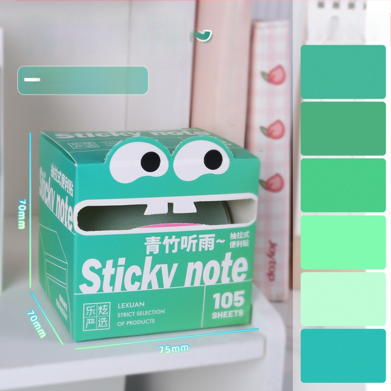 Самозалепващи бележки, прозрачен материал, премествани, 105 листа