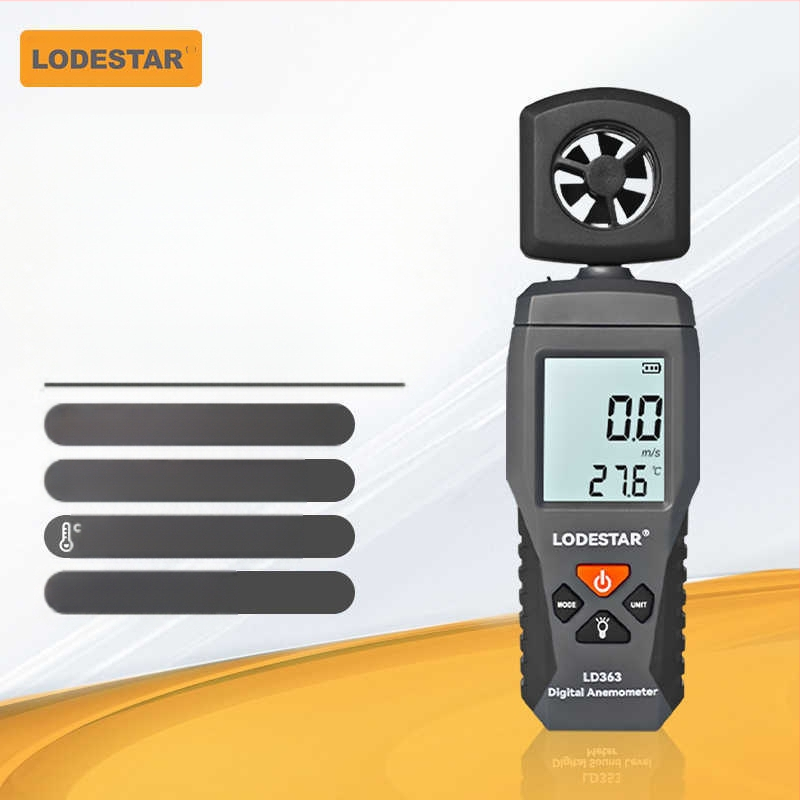 Ψηφιακό φορητό μετρητή ταχύτητας ανέμου με έλικα για μέτρηση όγκου αέρα, μοντέλο ST9606