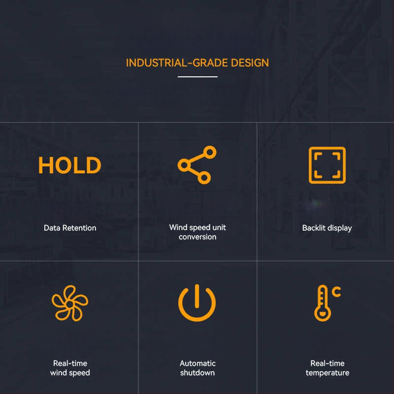 Ψηφιακό φορητό μετρητή ταχύτητας ανέμου με έλικα για μέτρηση όγκου αέρα, μοντέλο ST9606