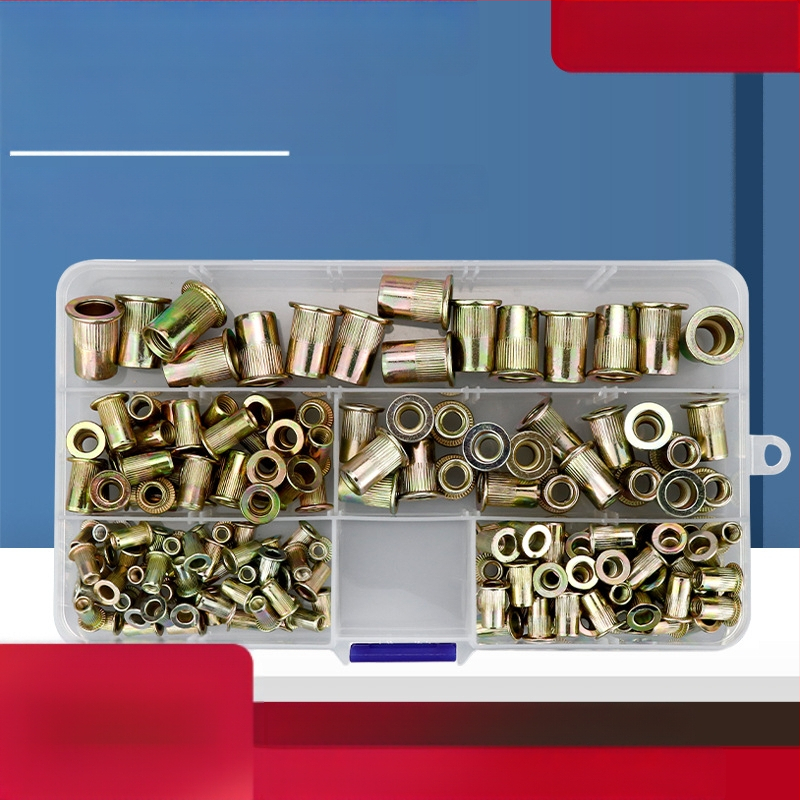 Rivet Nut Set, Knurled, Boxed, Zinc-Galvanized, GB6170-86 — Xin Ruicheng