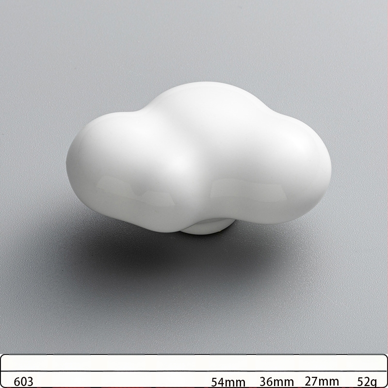 Χειρολαβή πόρτας ντουλάπας με καρτούν μοτίβα: αστερία, σύννεφο και σαλιγκάρι; κράμα ψευδάργύρου, οξειδωμένη επικάλυψη, μονή οπή, για συρτάρια και ντουλάπες