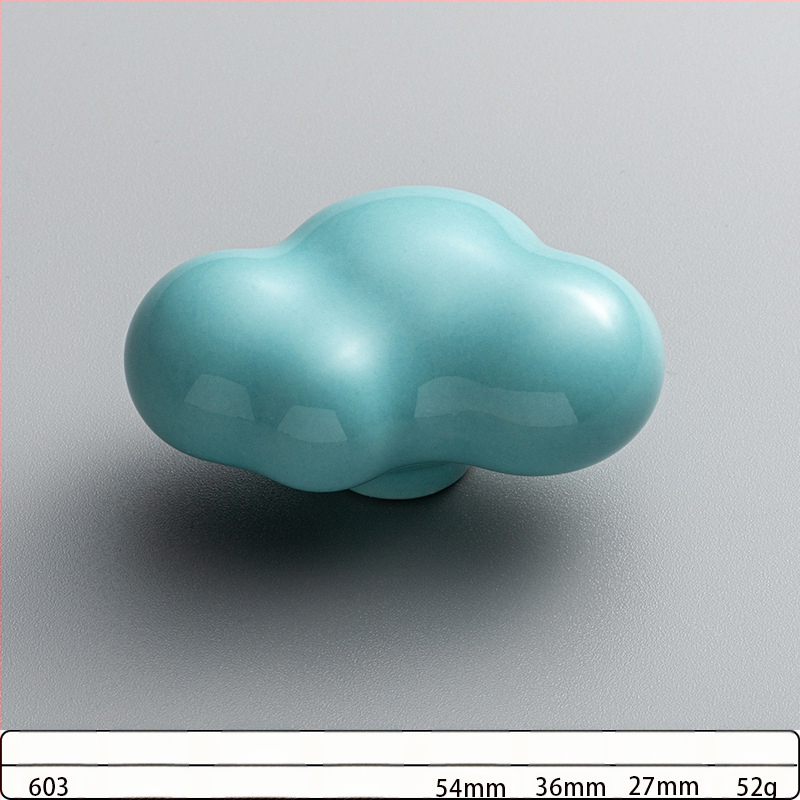 Χειρολαβή πόρτας ντουλάπας με καρτούν μοτίβα: αστερία, σύννεφο και σαλιγκάρι; κράμα ψευδάργύρου, οξειδωμένη επικάλυψη, μονή οπή, για συρτάρια και ντουλάπες