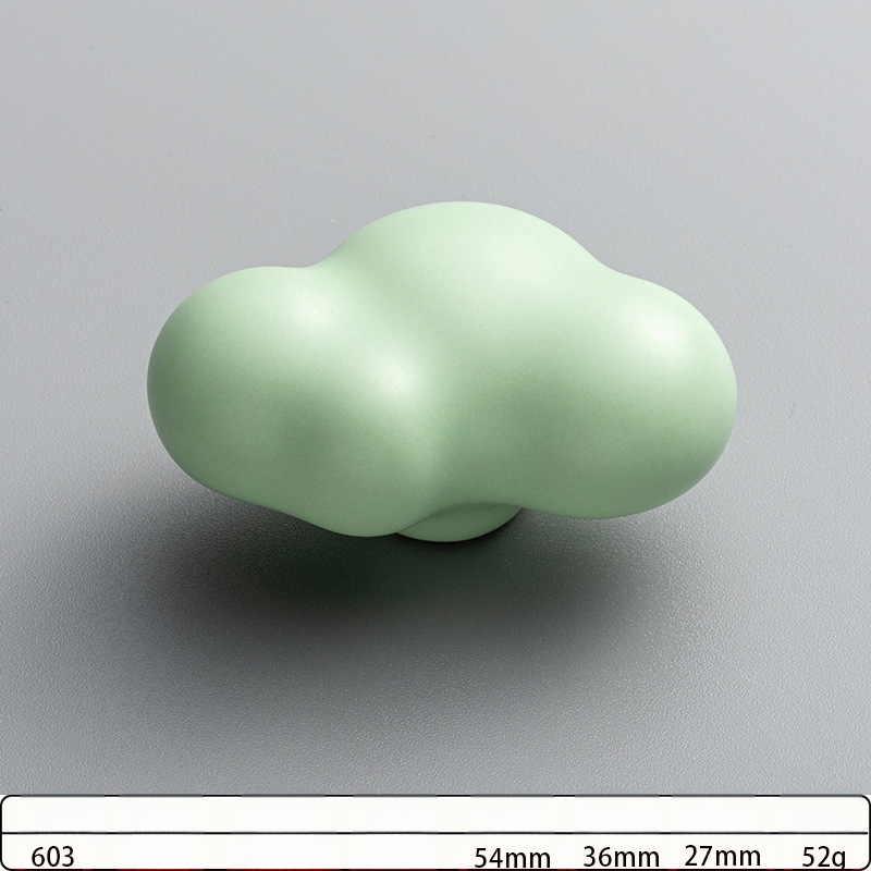 Χειρολαβή πόρτας ντουλάπας με καρτούν μοτίβα: αστερία, σύννεφο και σαλιγκάρι; κράμα ψευδάργύρου, οξειδωμένη επικάλυψη, μονή οπή, για συρτάρια και ντουλάπες